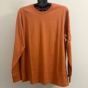 Eddie Bauer Men's Rust Long Sleeve Tee